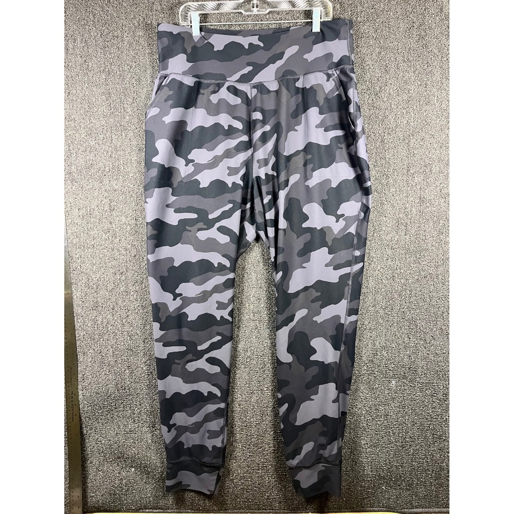 Old Navy Active Powersoft High Rise Jogger Pants Camo Gray Black XXL Tall